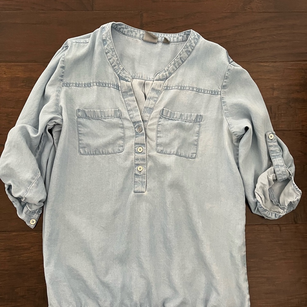 Denim light weight top